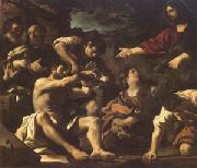 Giovanni Francesco Barbieri Called Il Guercino The Raising of Lazarus (mk05) oil on canvas